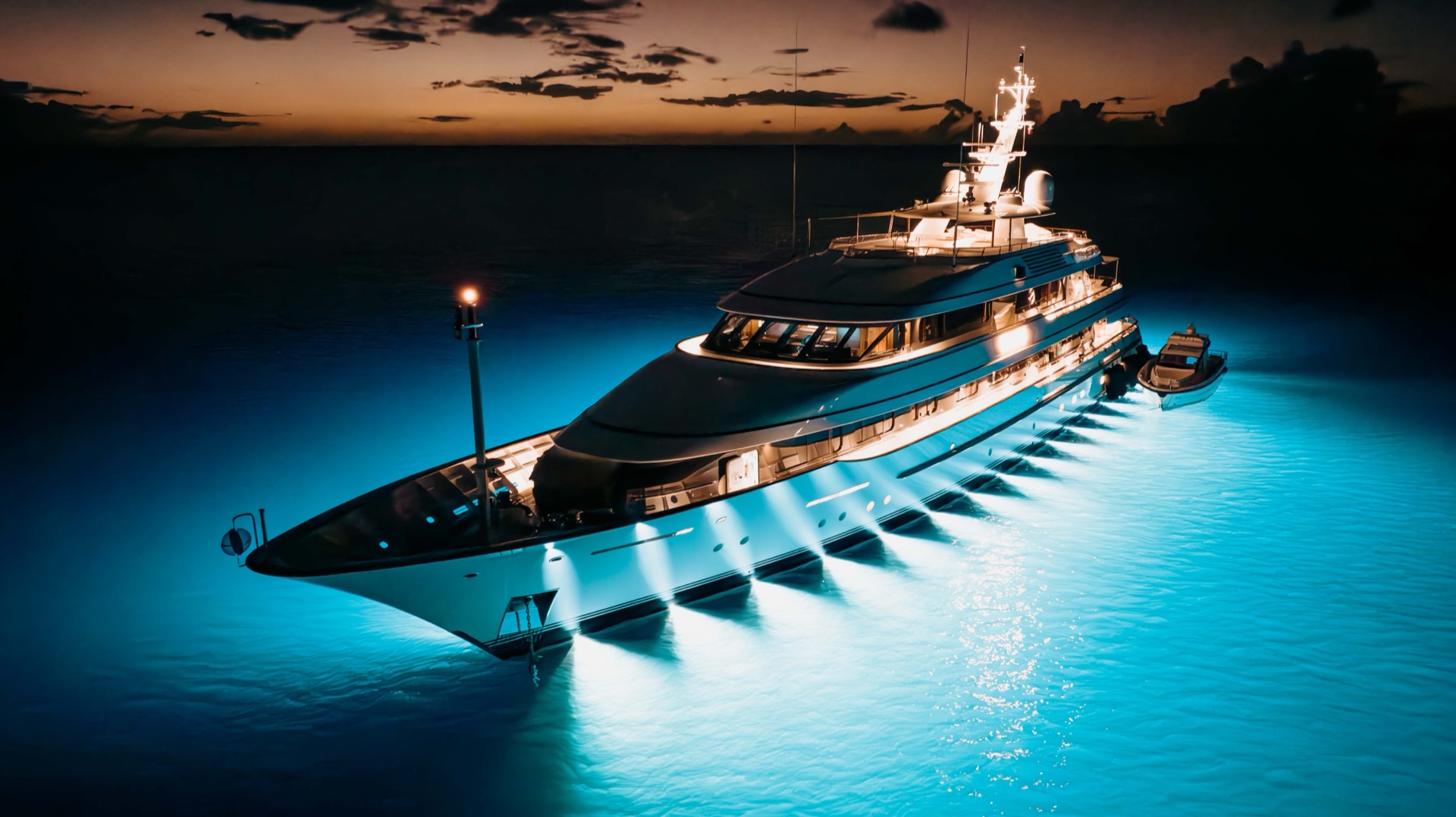 operator vessel at night